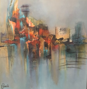 “City at Night” - (c)2025 Lauren Parish Art