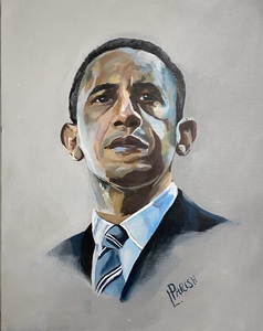 “Obama” - (c)2025 Lauren Parish Art
