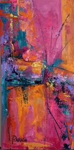 Happy Colors for a Rainy Day - (c)2025 Lauren Parish Art