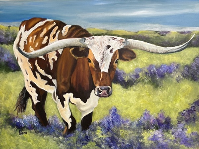 Yet Another Longhorn - (c)2026 Lauren Parish Art