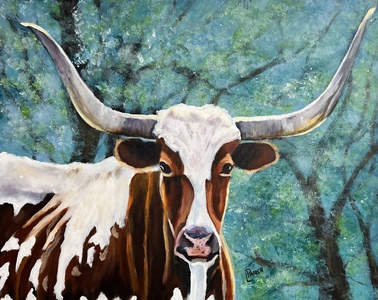 Longhorn - (c)2026 Lauren Parish Art